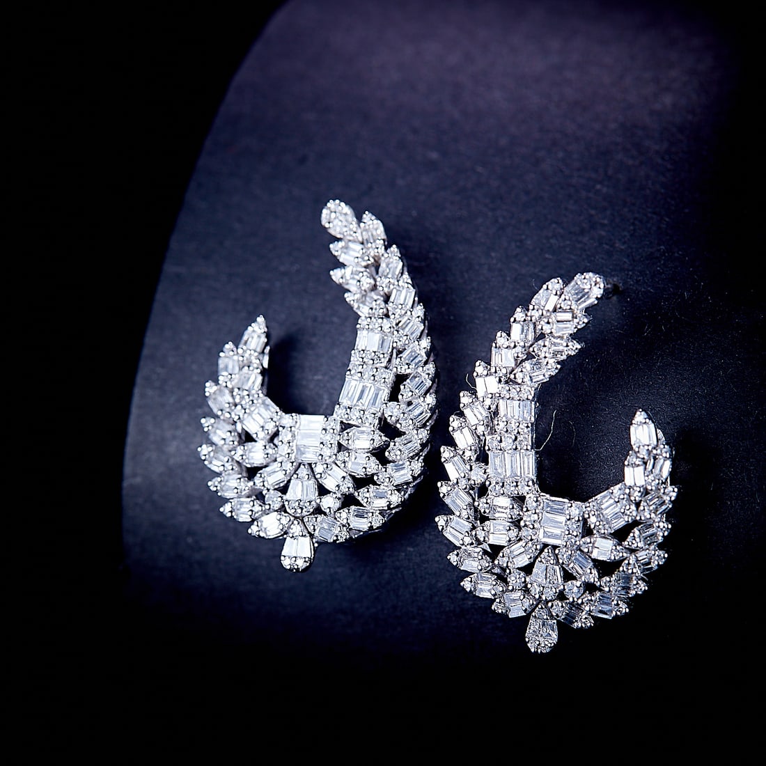 14k Gold 1.06 Ct Natural H Diamond Earrings - 3