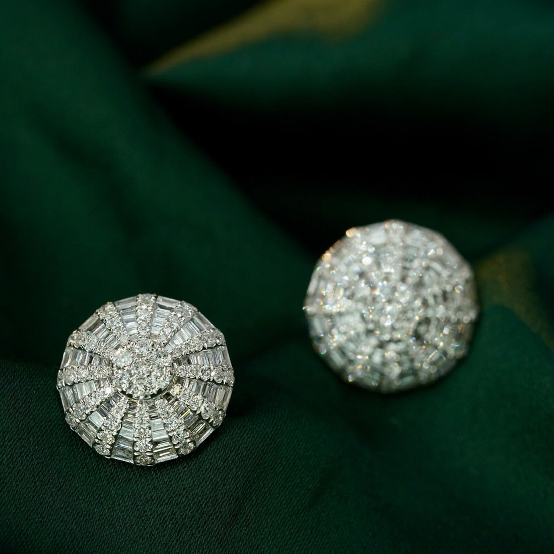 14k Gold 1.48 Ct Natural H Diamond Earrings - 2