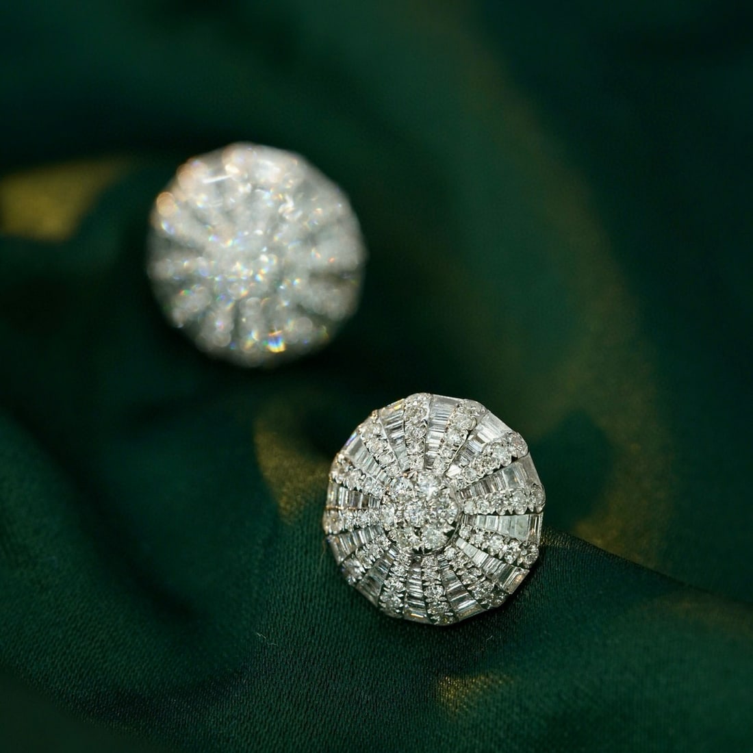 14k Gold 1.48 Ct Natural H Diamond Earrings - 3