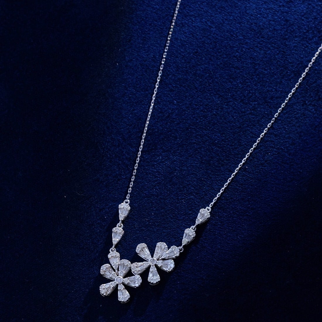 14k Gold 0.5 Ct Natural H Diamond Necklace - 2