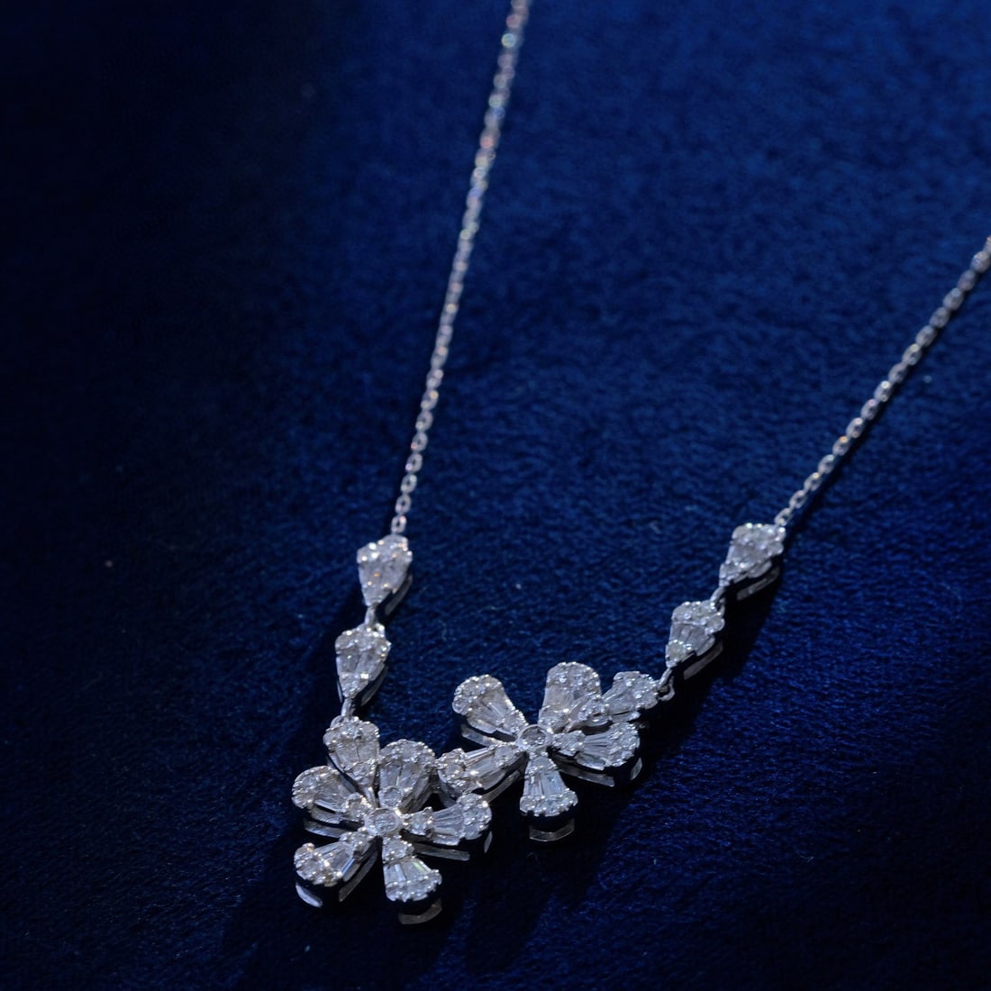 14k Gold 0.5 Ct Natural H Diamond Necklace - 3