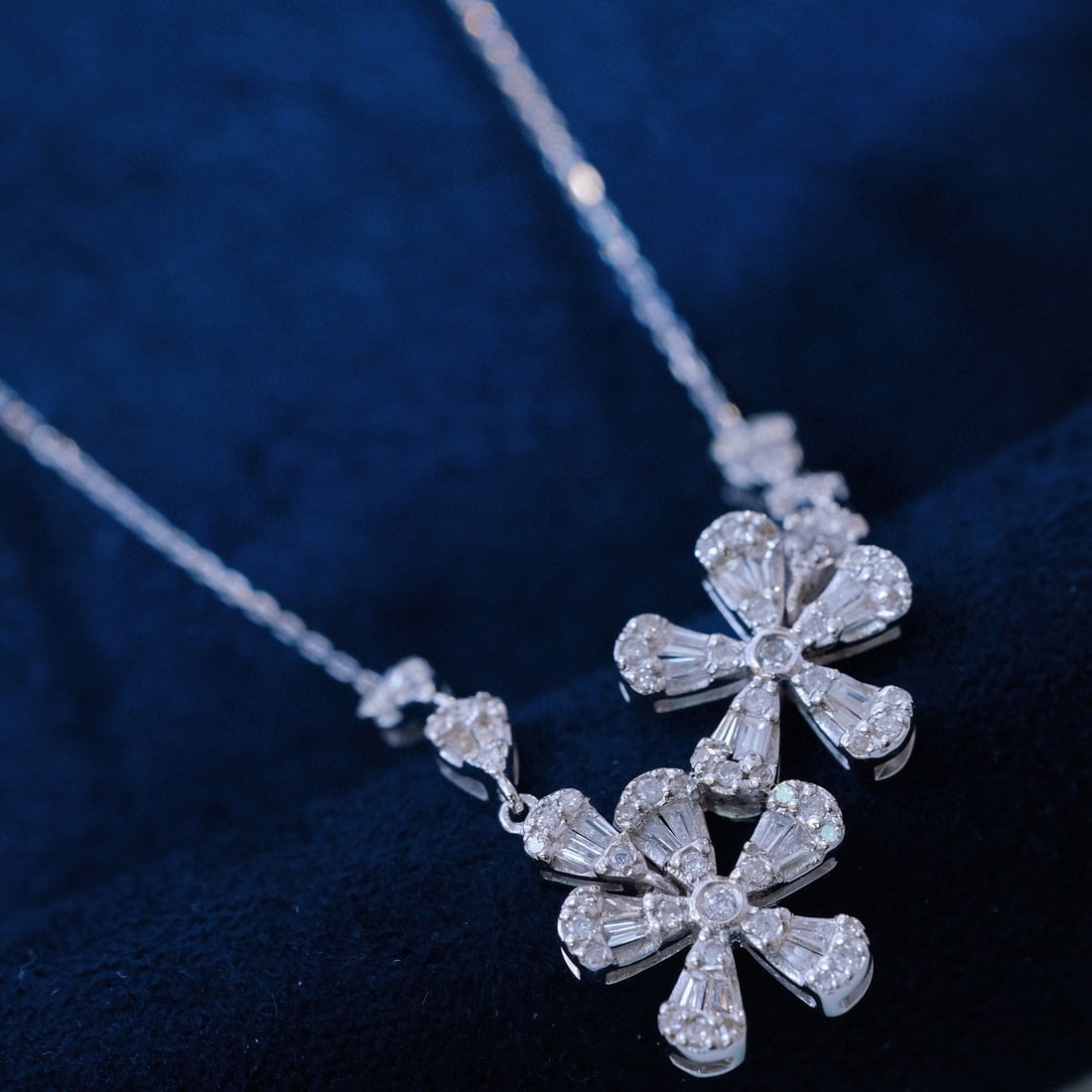 14k Gold 0.5 Ct Natural H Diamond Necklace - 4