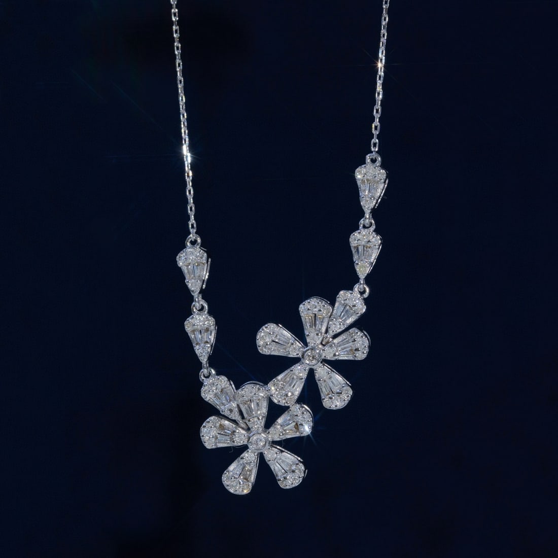14k Gold 0.5 Ct Natural H Diamond Necklace - 5