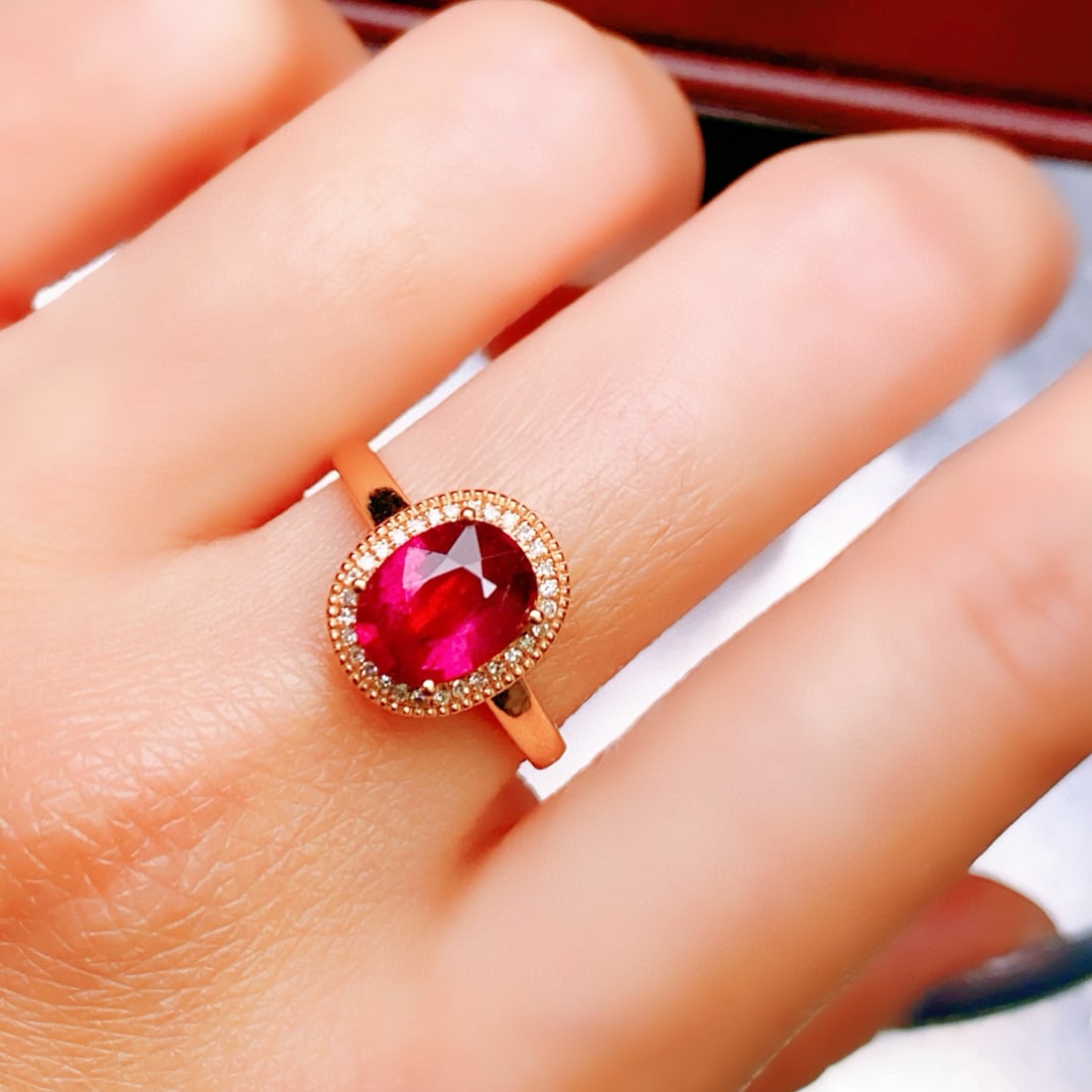 14k Gold 1.64 Ctw Natural Tourmaline & Diamond Ring - 5