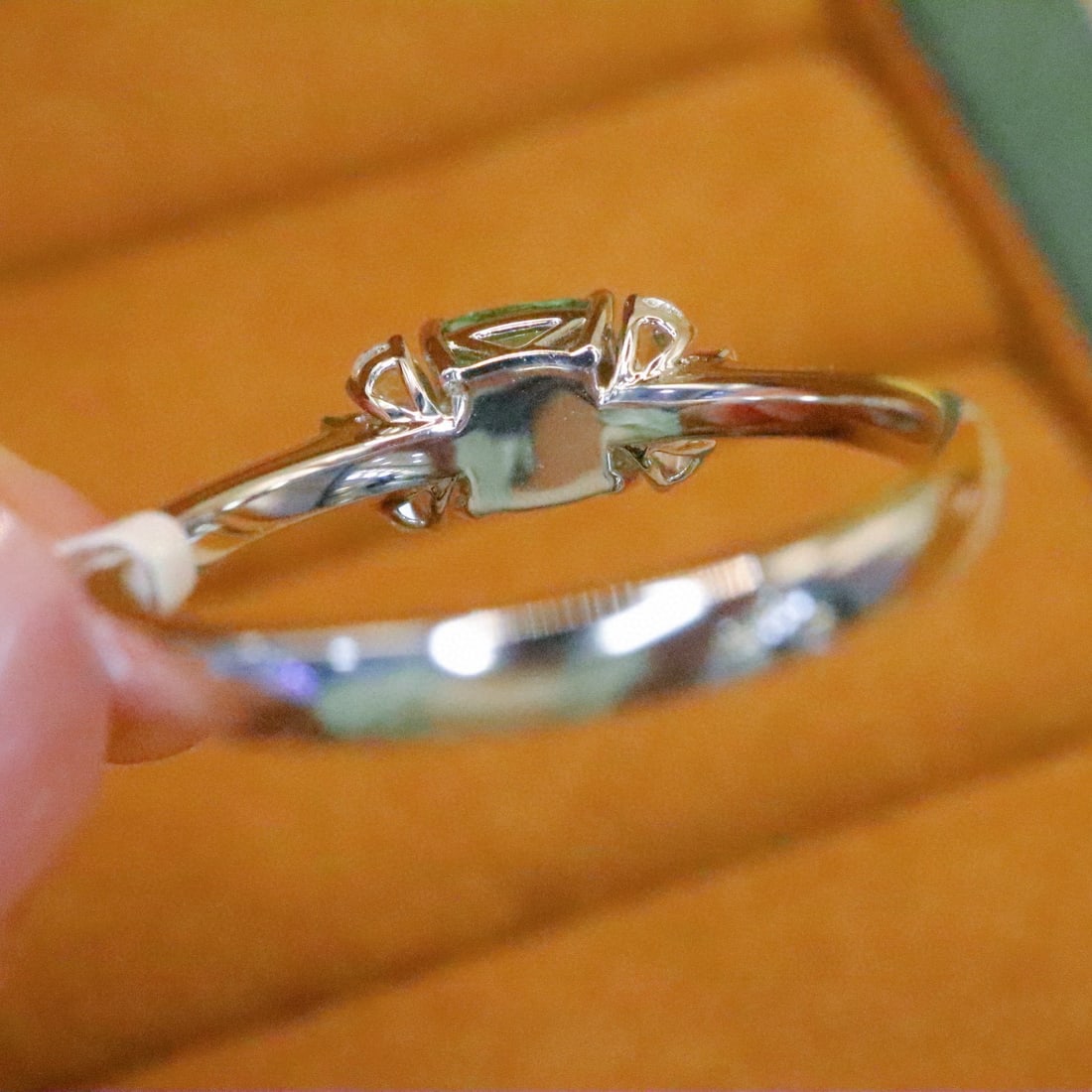 14k Gold 1.19 Ctw Natural Tsavorite & Diamond Ring - 4