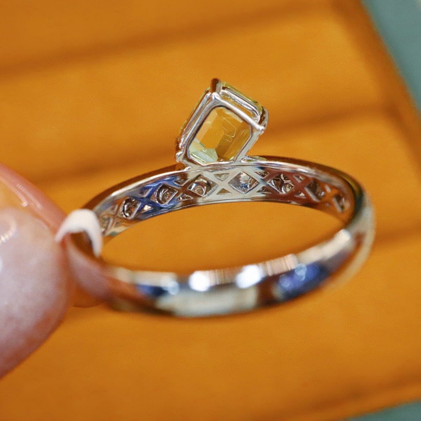 14k Gold 1.29 Ctw Natural Chrysoberyl & Diamond Ring - 3