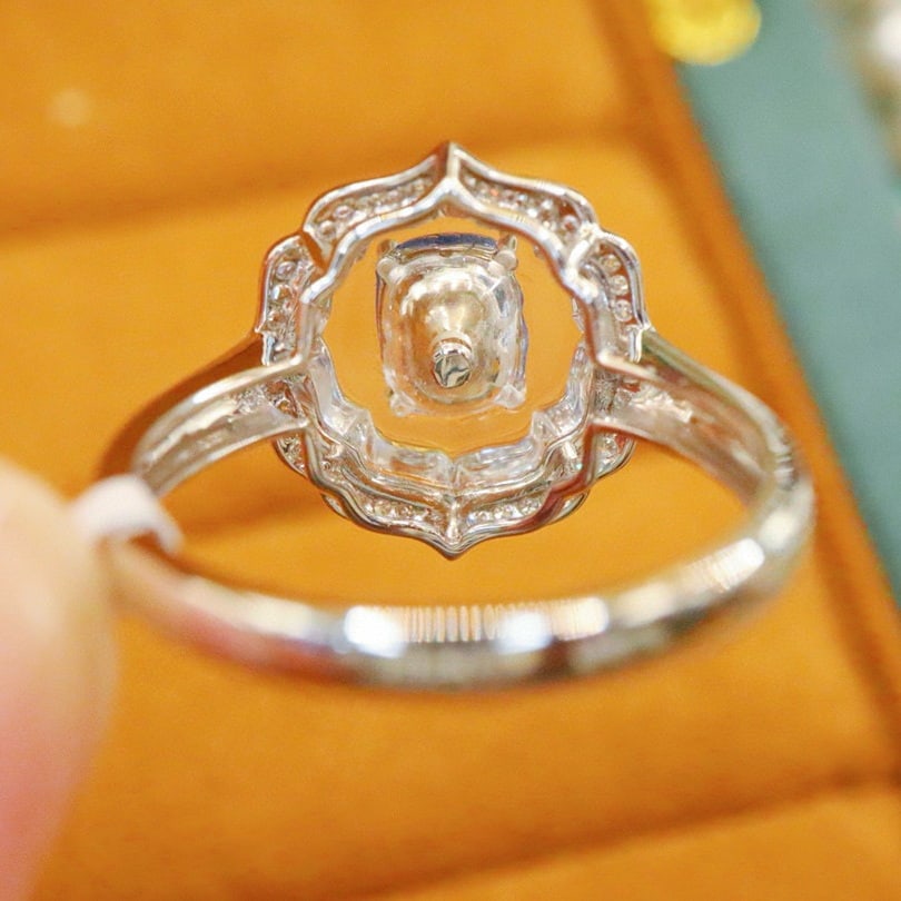 14k Gold 1.23 Ctw Natural Sapphire & Diamond Ring - 4