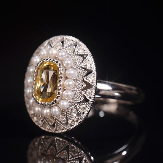 14k Gold 1.98 Ctw Natural Sapphire & Diamond Ring - 3