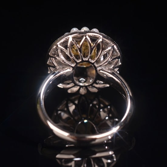 14k Gold 1.98 Ctw Natural Sapphire & Diamond Ring - 4