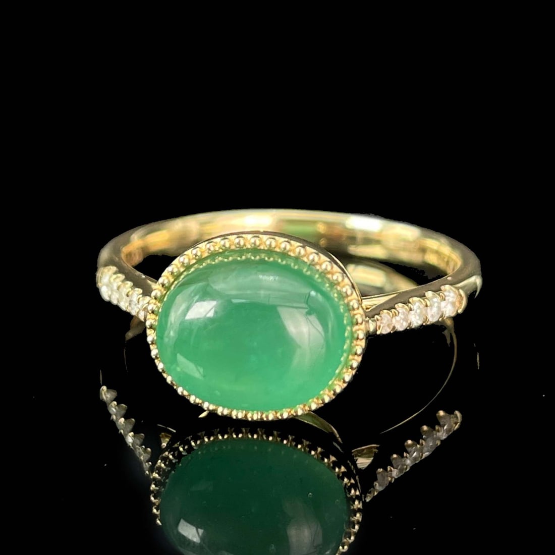 14k Gold 2.37 Ctw Natural Emerald & Diamond Ring - 5