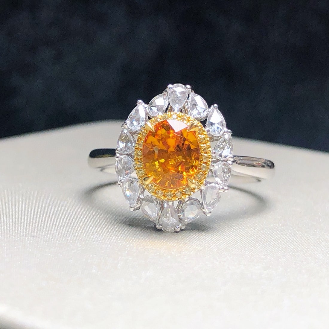 14k Gold 1.37 Ctw Natural Sapphire & Diamond Ring - 5