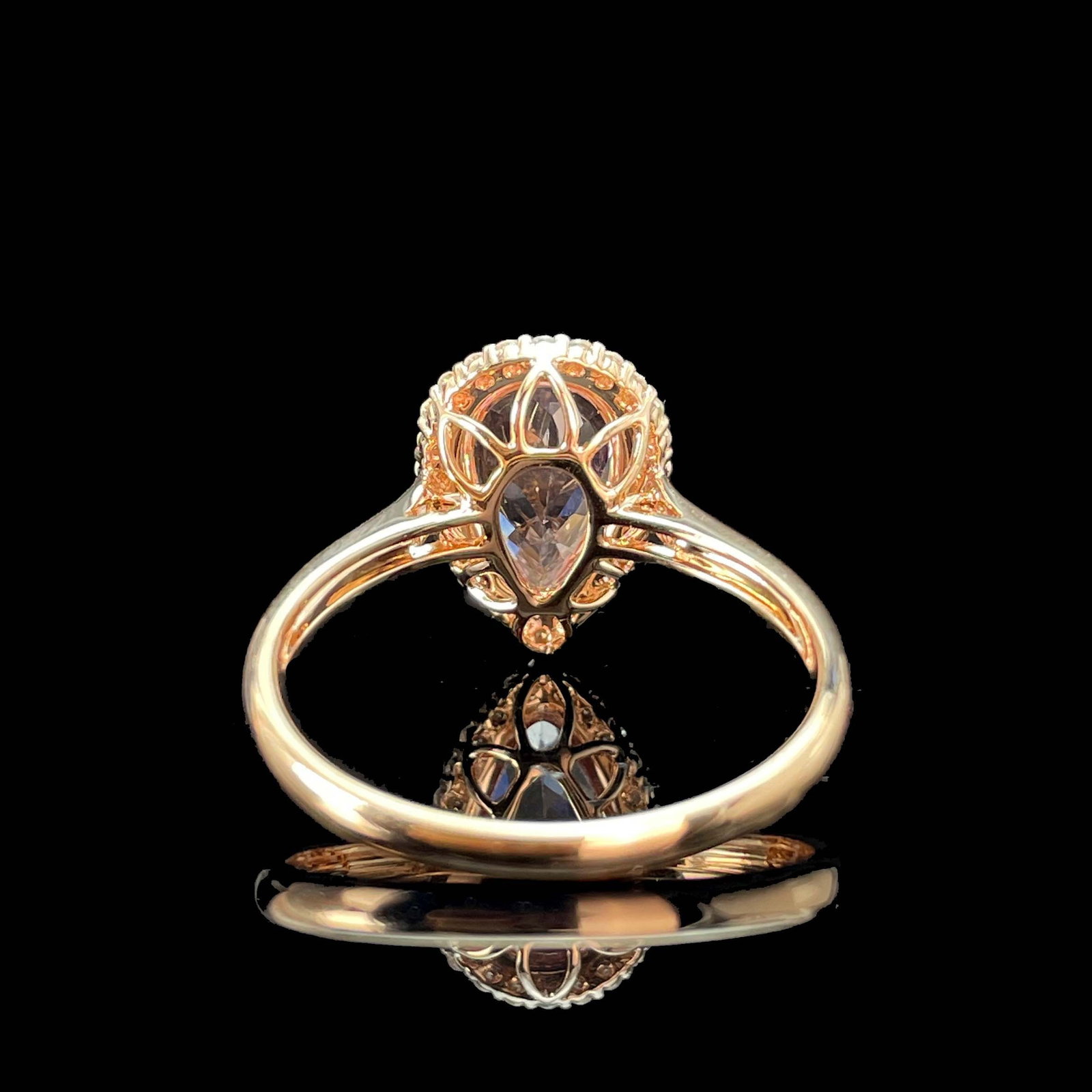 14k Gold 1.58 Ctw Natural Morganite & Diamond Ring - 5
