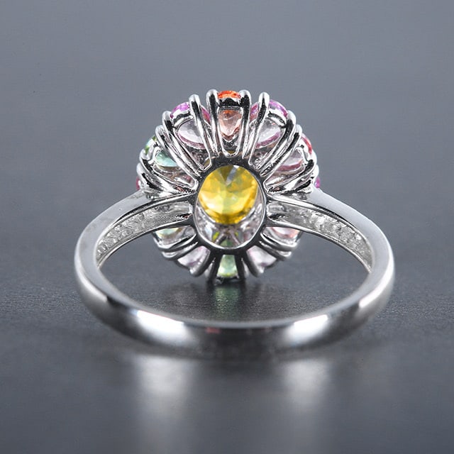 14k Gold 2.50 Ctw Natural Sapphire & Diamond Ring - 4