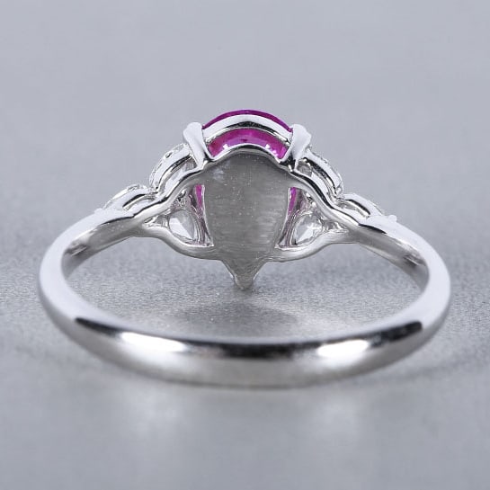 14k Gold 1.22 Ctw Natural Sapphire & Diamond Ring - 2