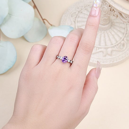 14k Gold 1.39 Ctw Natural Sapphire & Diamond Ring - 5