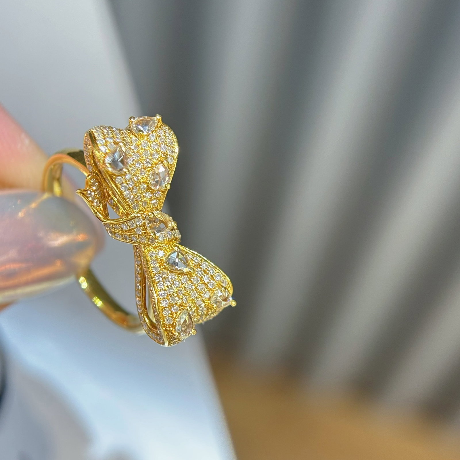 14k Gold 1 Ct Natural H Diamond Ring - 4