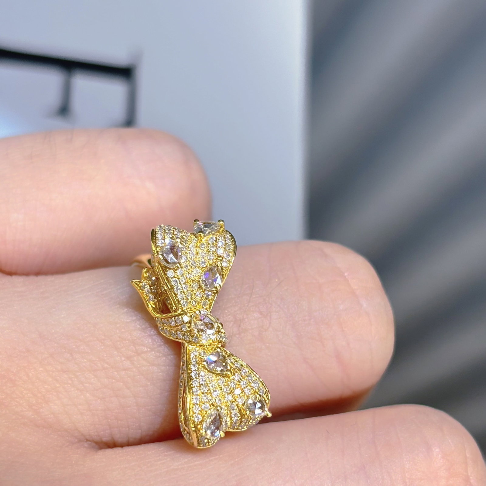 14k Gold 1 Ct Natural H Diamond Ring - 5