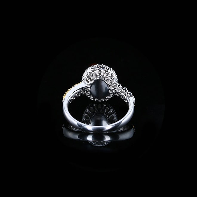 14k Gold 3.31 Ctw Natural Emerald & Diamond Ring - 4