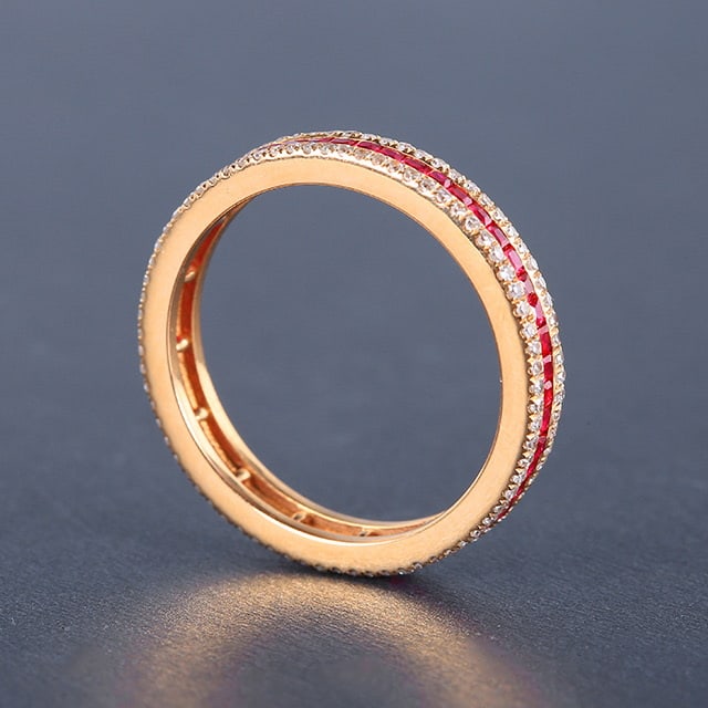 14k Gold 1.48 Ctw Natural Ruby & Diamond Ring - 3