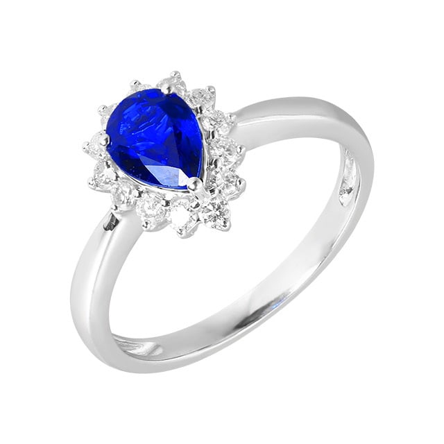 14k Gold 1.34 Ctw Natural Sapphire & Diamond Ring - 5