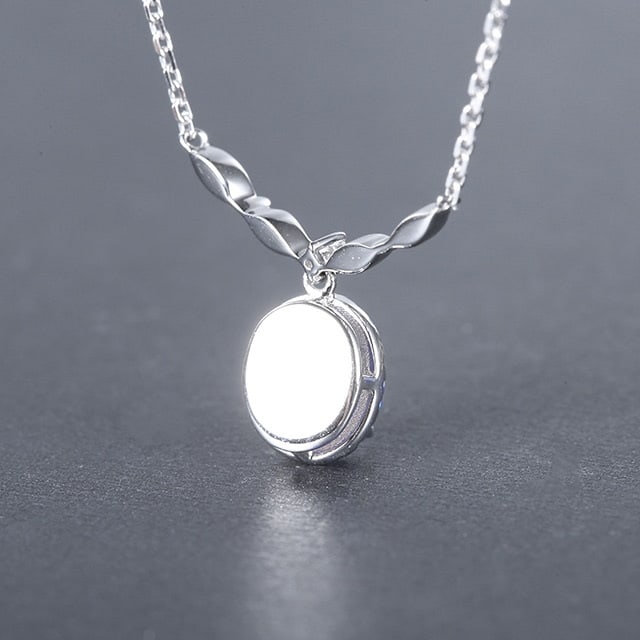 14k Gold 1.05 Ctw Natural Sapphire & Diamond Necklace - 4