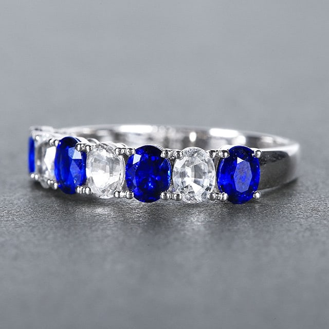 14k Gold 2.08 Ctw Natural Sapphire & Sapphire Ring - 2