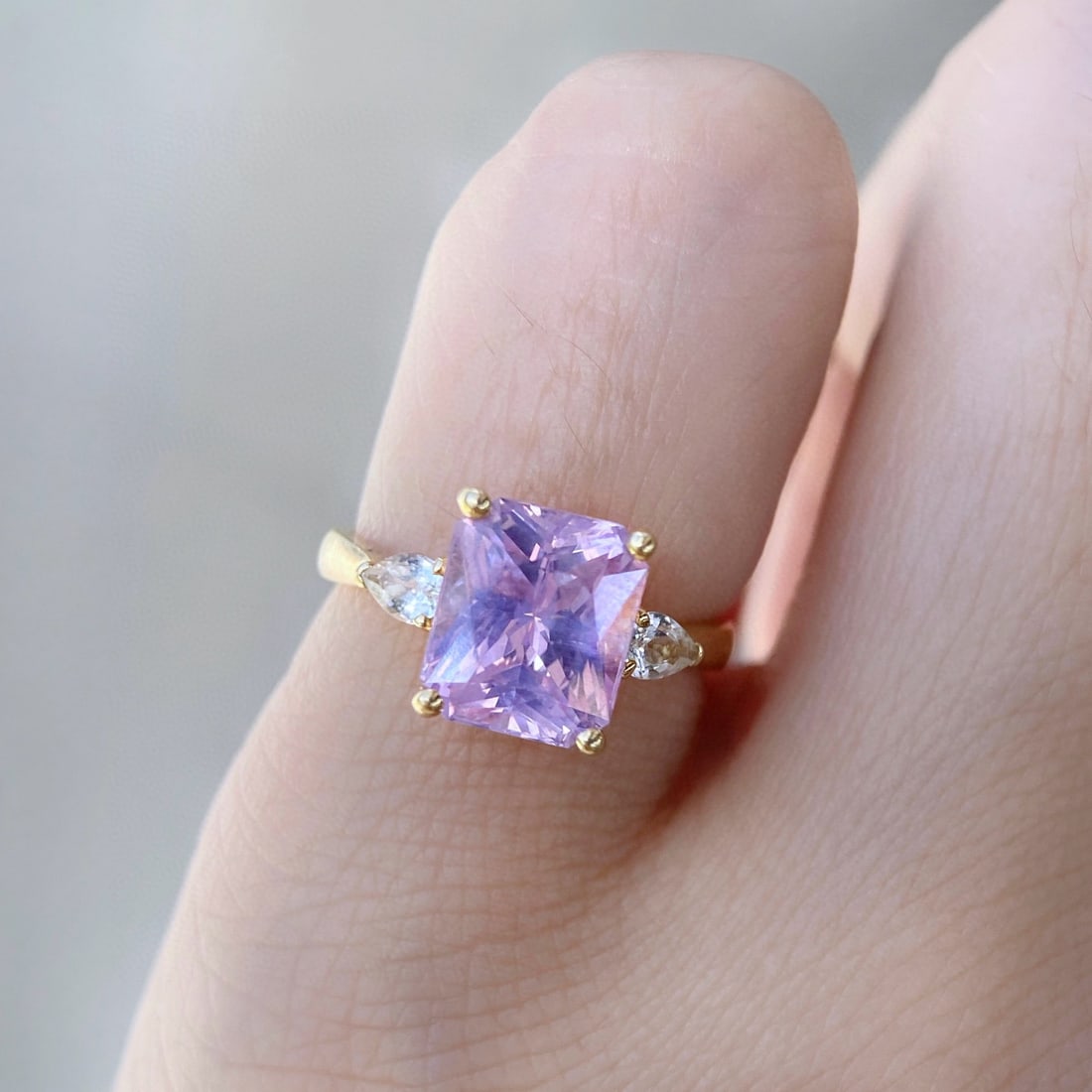 14k Gold 3.36 Ctw Natural Sapphire & Diamond Ring - 2