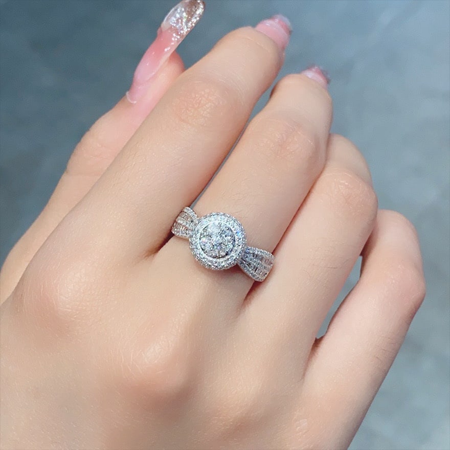 14k Gold 1 Ct Natural H Diamond Ring - 3