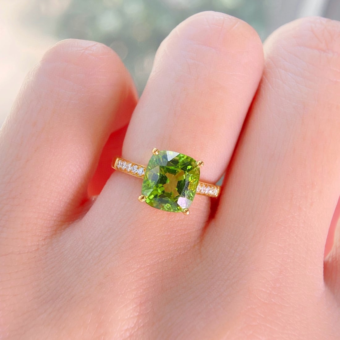 14k Gold 3.38 Ctw Natural Tourmaline & Diamond Ring - 3