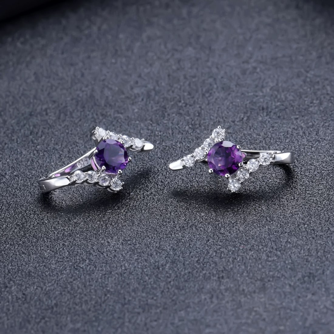 925 Sterling Silver Natural Topaz Jewelry Set - 5