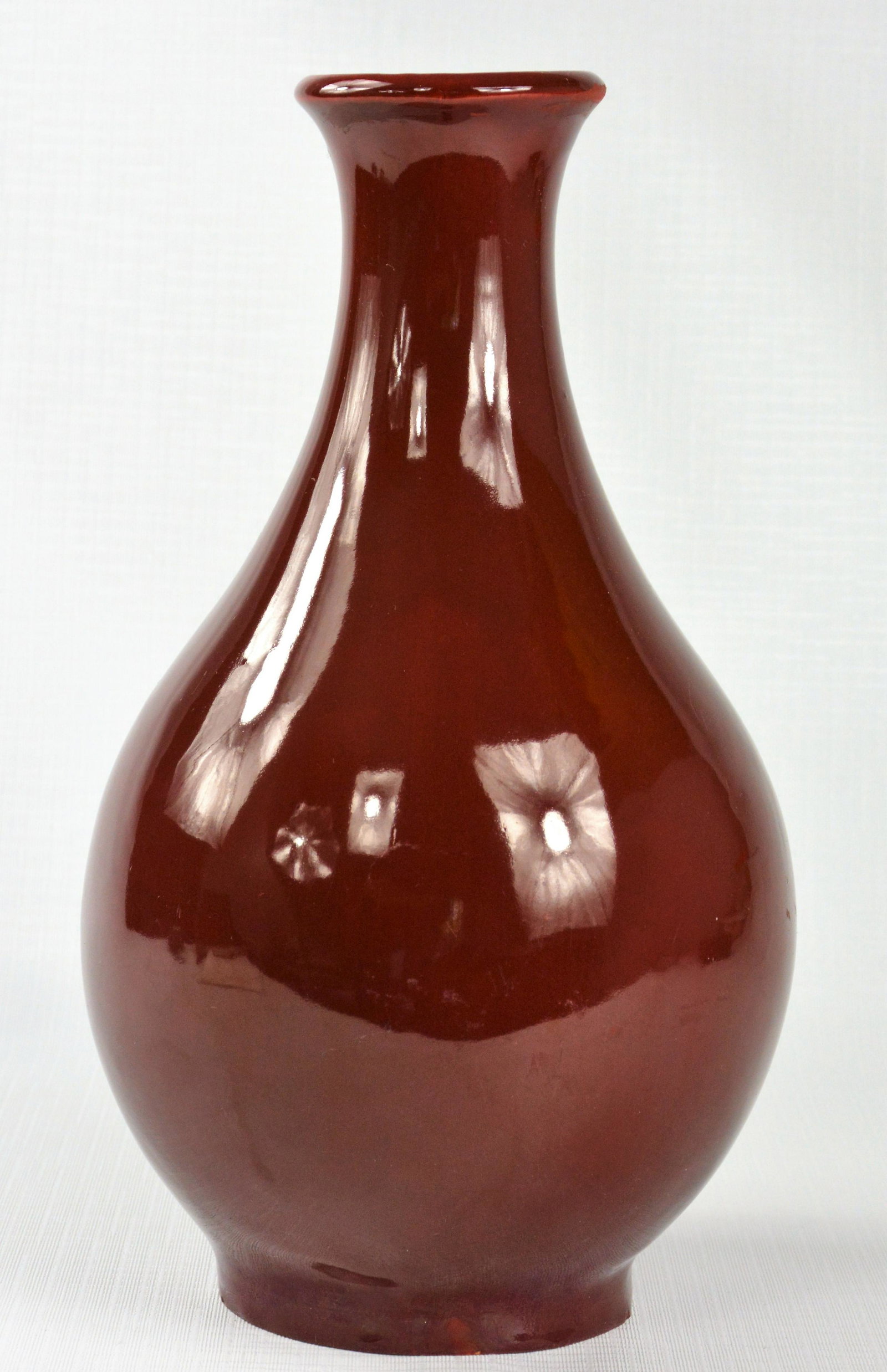 ANTIQUE RED VASE MADE IN FRANCE CHINESE SANG DE BŒUF (1 of 10)