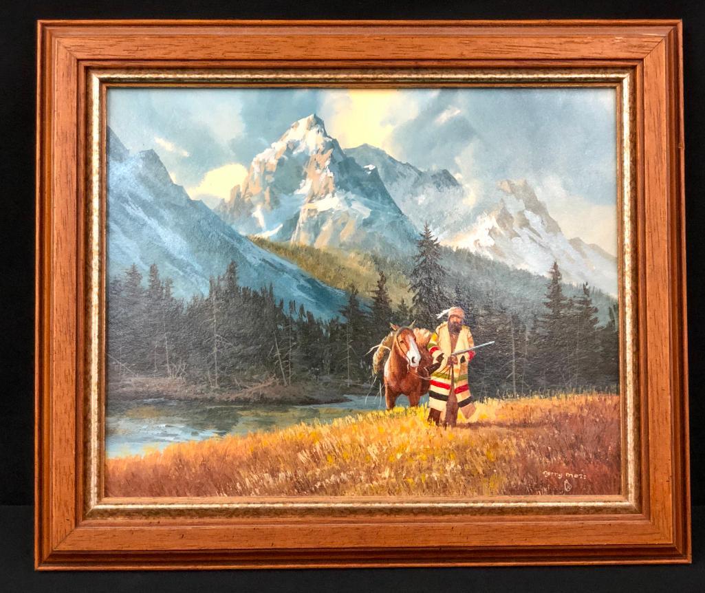 Original Gouache Painting by Gerry Metz: Presented here for your consideration is an original gouache painting by Gerry Metz. Gerry Metz passed away in 2018, but his memory and artistic creations will live on in the form of his paintings and
