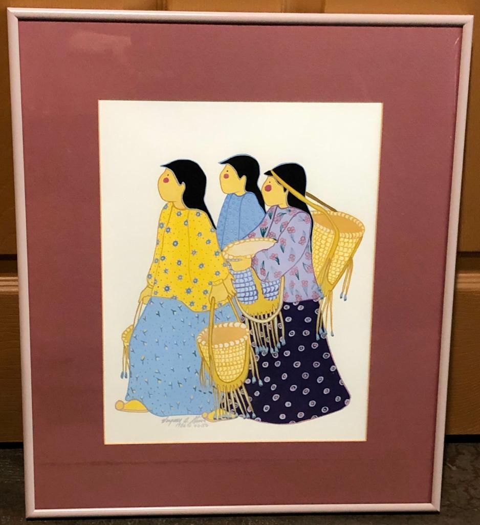 Original Gouache by Virginia Stroud - To Market: Offered here for your consideration is an original gouache by Virginia Stroud titled, "To Market." Virginia Stroud says she, "paints for my people". She has won countless awards, ribbons, and medals f