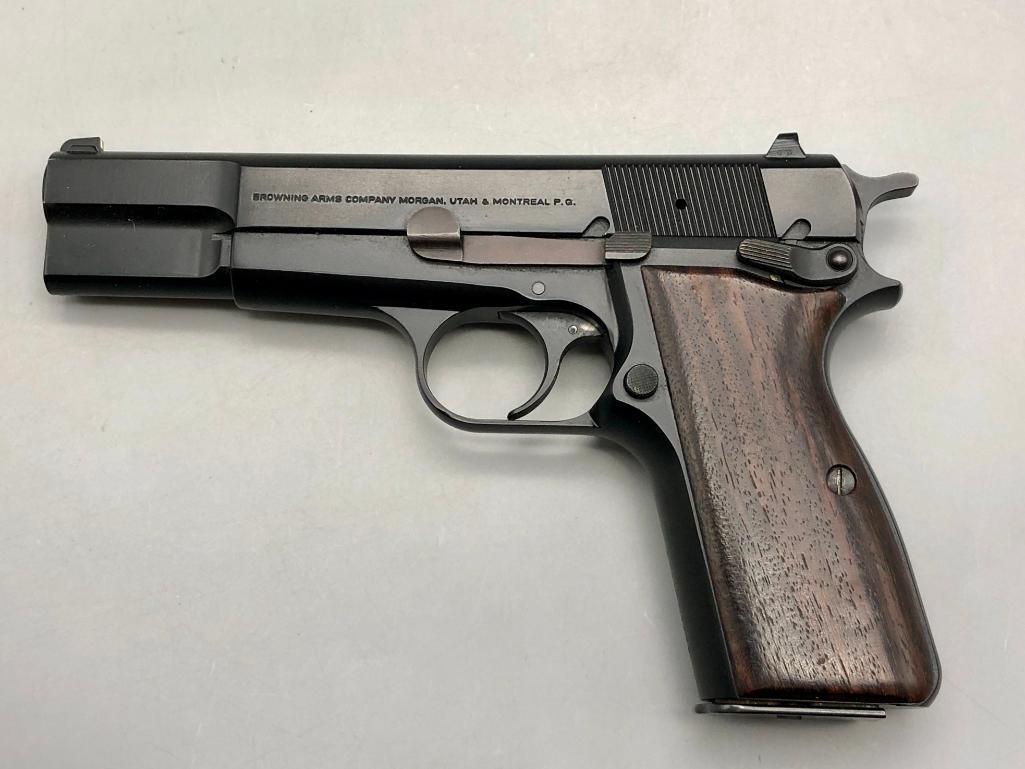 Browning 9MM Pistol - Belgium: Available here for your consideration is a Browning 9mm pistol (Belgium). The Browning Hi-Power is a single-action, semi-automatic handgun available in 9mm and .40 S&W calibers. It was based on a desi