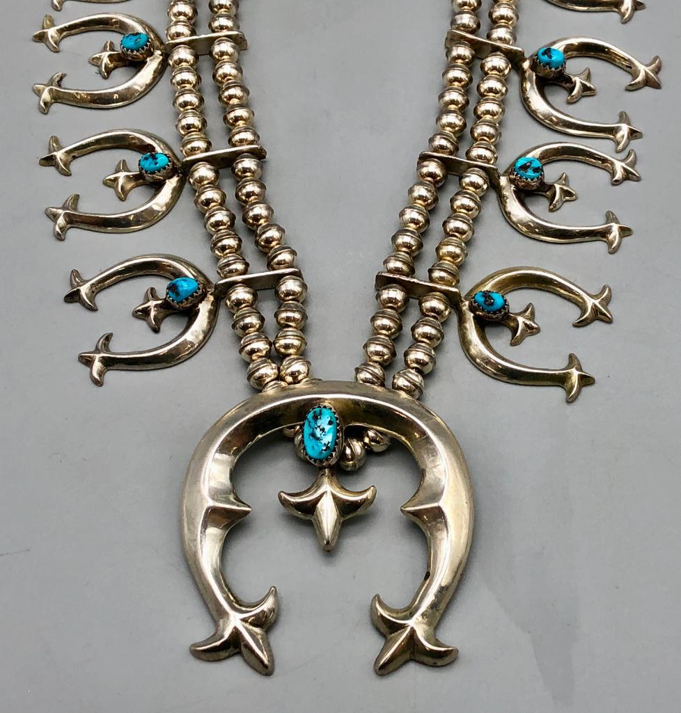 Squash Blossom Style Necklace