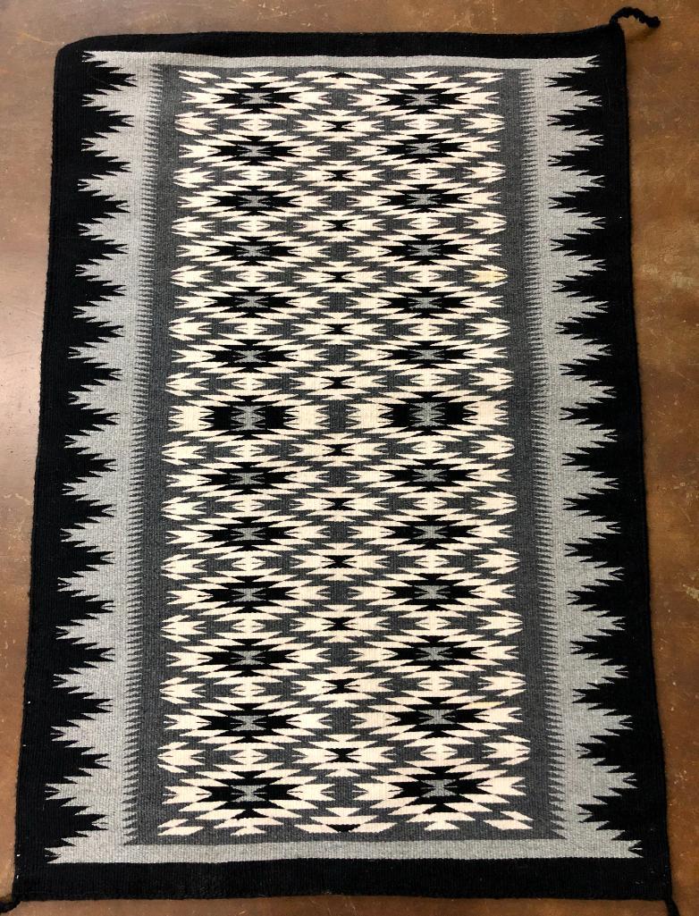 Black, White, & Gray Navajo Textile (1 of 7)