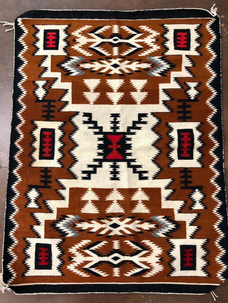 Vintage Storm Pattern Rug by Marie Tsosie (1 of 7)