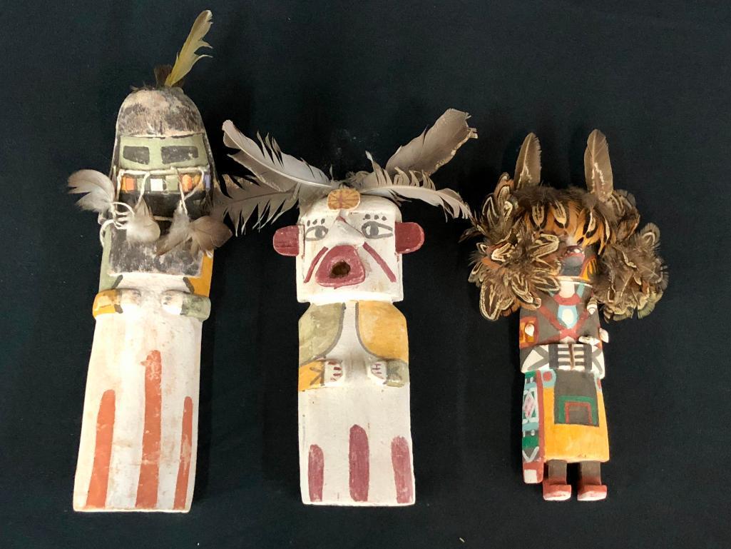 Three Vintage Hopi Flat Dolls (1 of 8)