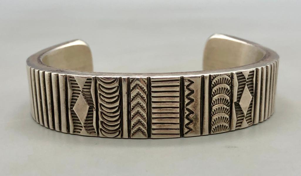 Hefty Sterling Silver Bracelet by Bruce Morgan (1 of 9)