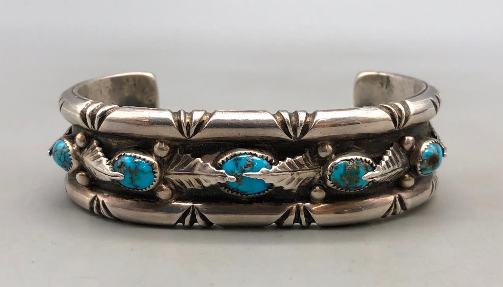 Five Stone Turquoise Bracelet (1 of 9)