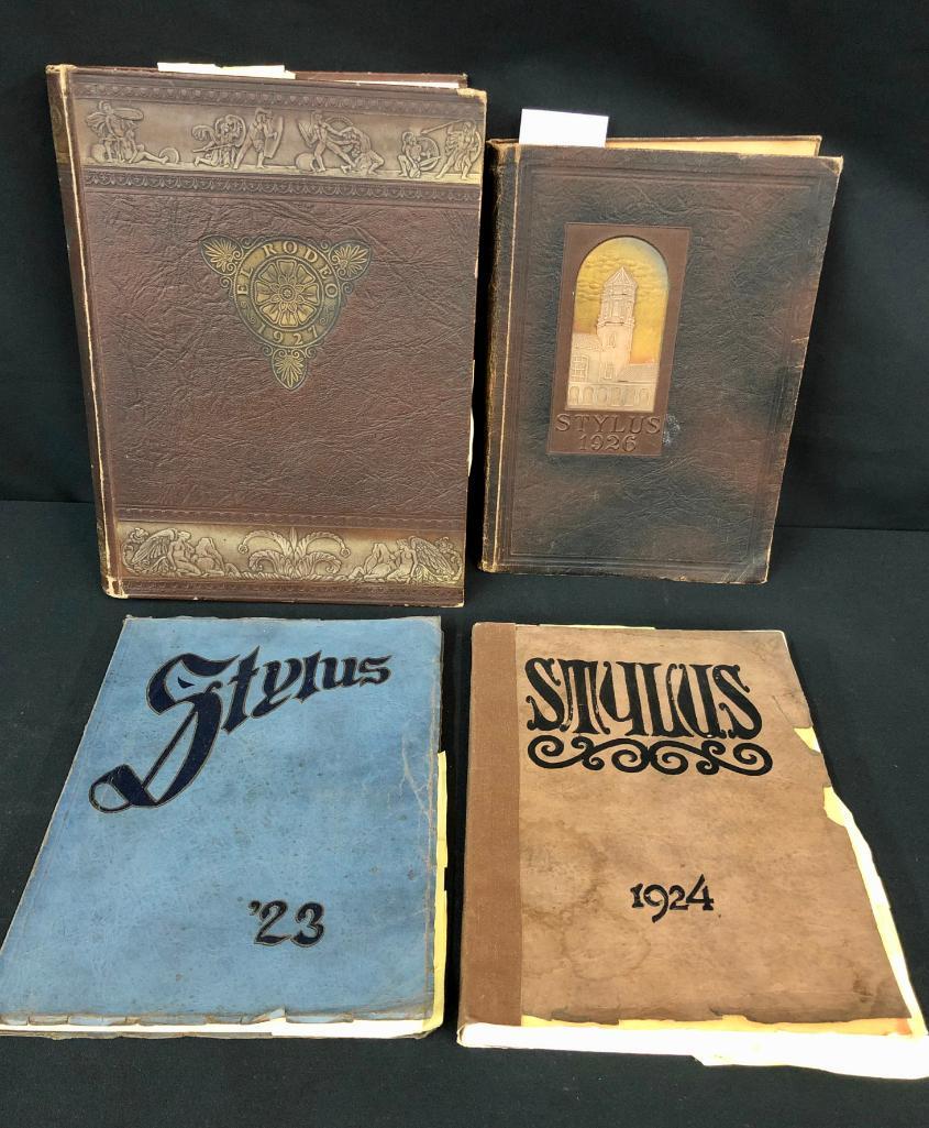 Four John Wayne Related Yearbooks: Offered here for your consideration are four yearbooks from where John Wayne went to school. Yearbooks are great ways to look back on memories, and cherish fun times. How cool would it be to own ones 