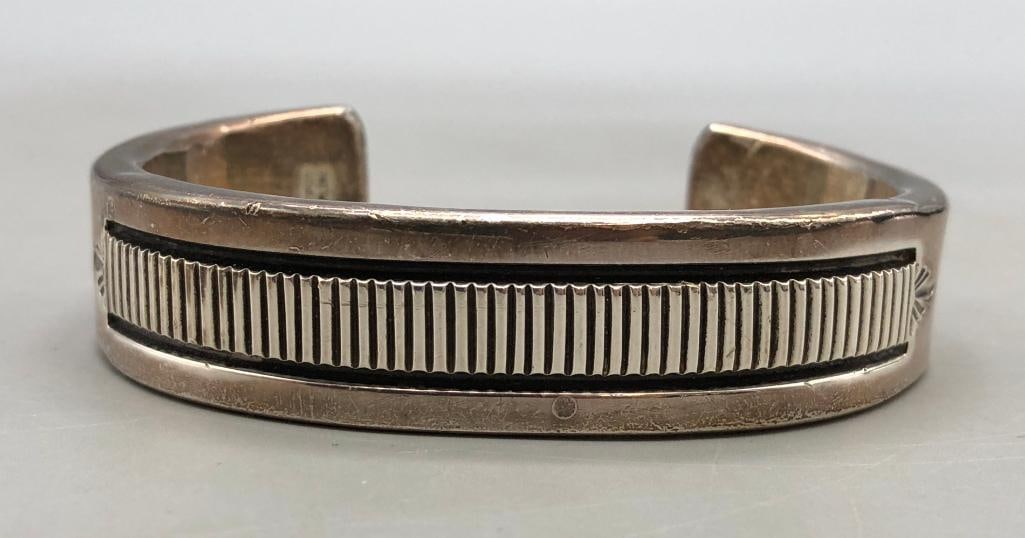 Hefty Sterling Silver Bracelet By Bruce Morgan (1 of 9)