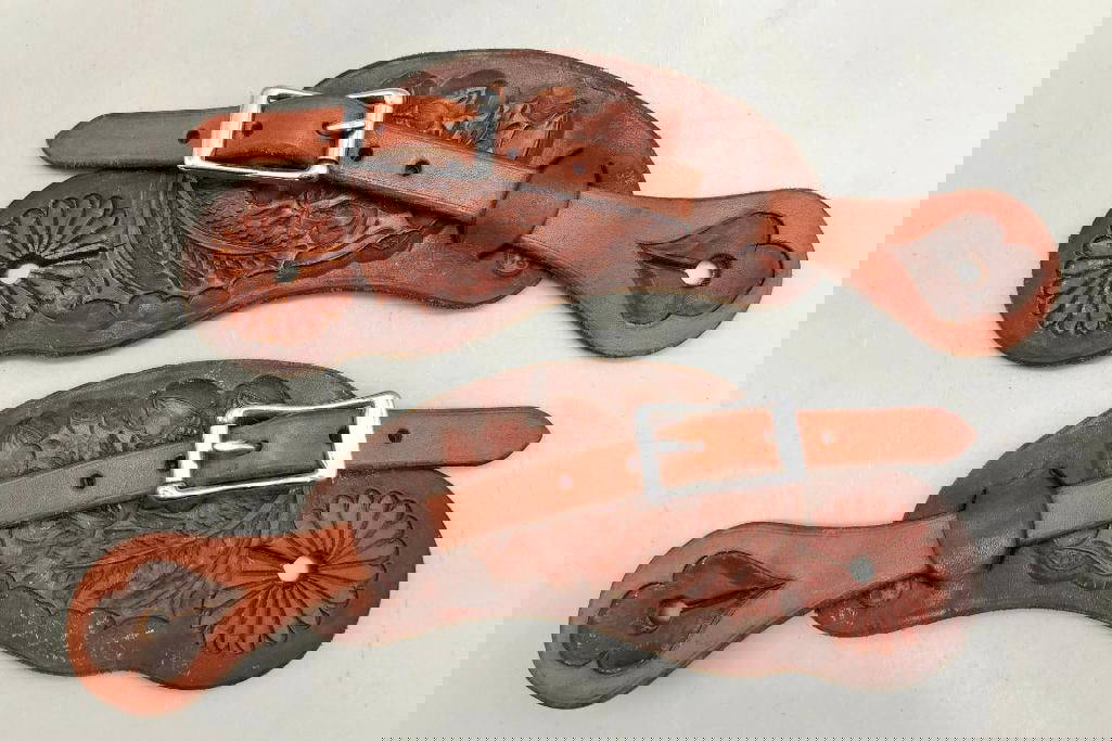 Custom Spur Straps By Dustin Heisman Auction