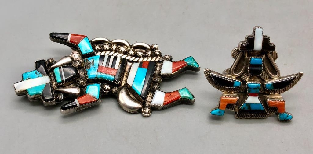 Inlay Multi Stone Ring And Pin/Pendant (1 of 9)