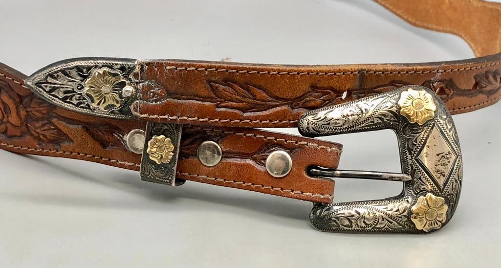 Vintage Sterling Silver And Gold Buckle Set By Soulages Reno, NV (1 of 11)