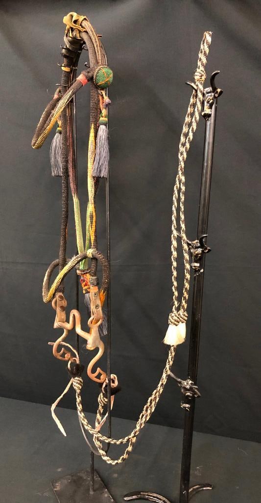 Arizona Prison Horse Hair Hitched Bridle And Bit Auction