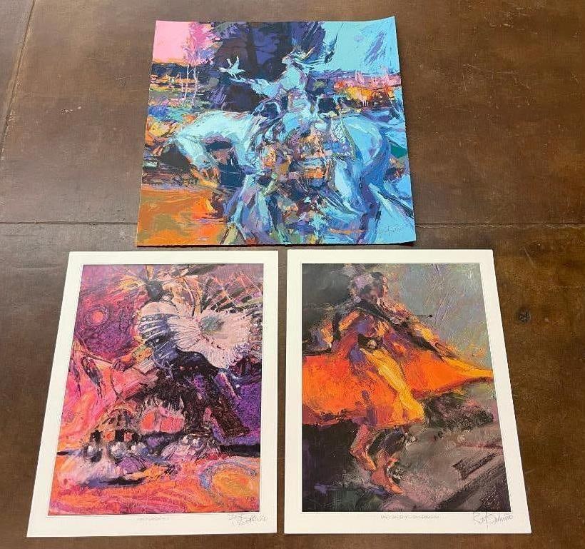 Serigraph and Two Signed Prints by Robert Orduno (1 of 9)
