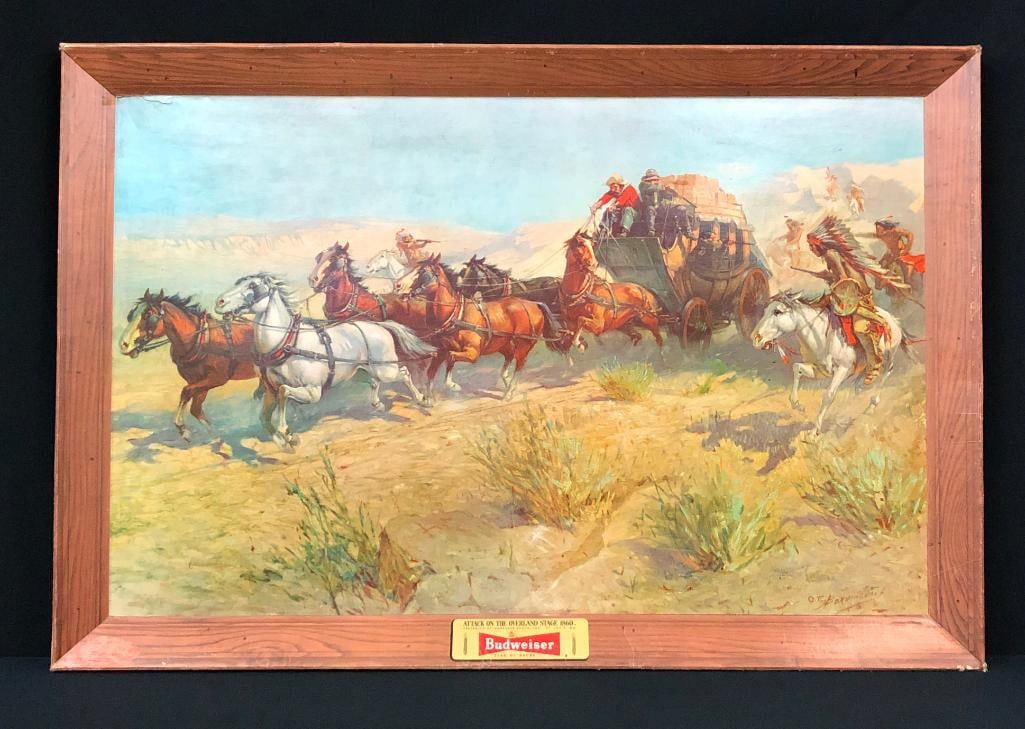 Two Vintage Budweiser Advertising Signs (1 of 15)