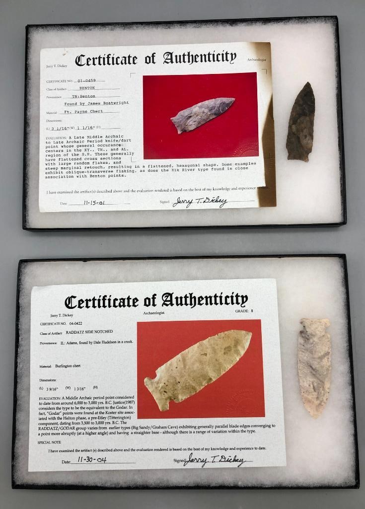 Two Stone Points With Certificates (1 of 14)