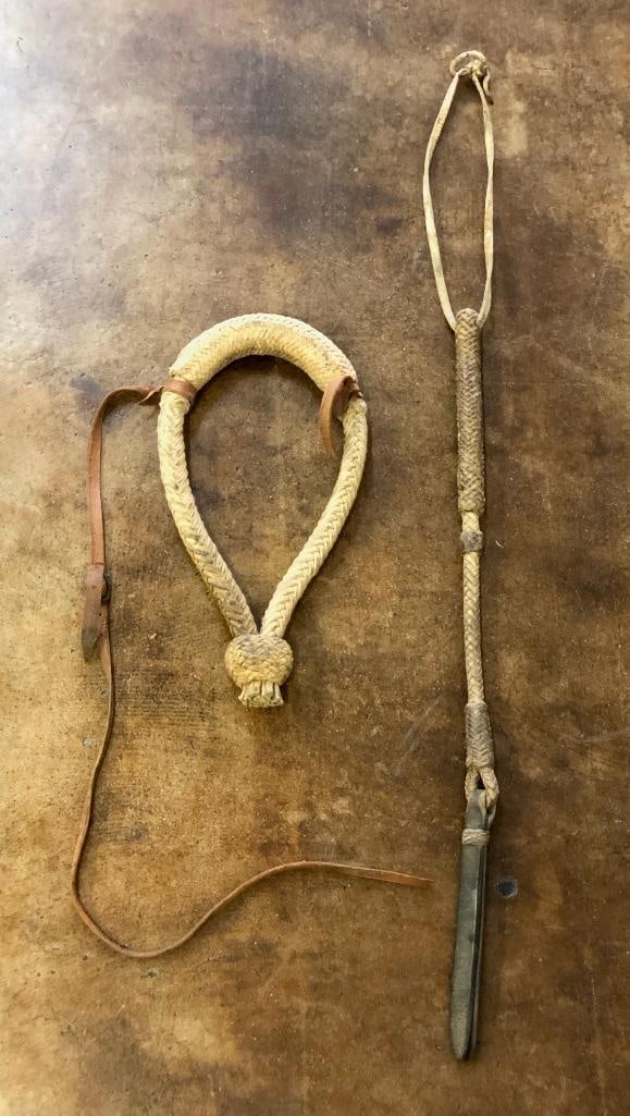Hand Braided Quirt And Bosal (1 of 13)
